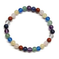 Pulsera Chakra (Bola 6mm). Set 3 Un.