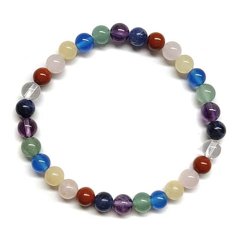 Pulsera Chakra (Bola 6mm). Set 3 Un.