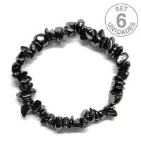 Pulsera Chip Shungita. Set 6 Un.