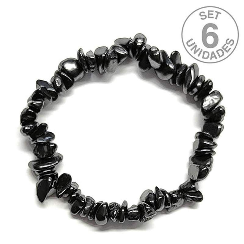 Pulsera Chip Shungita. Set 6 Un.