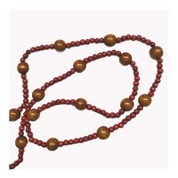 Collar Bola de Madera. Set 5un