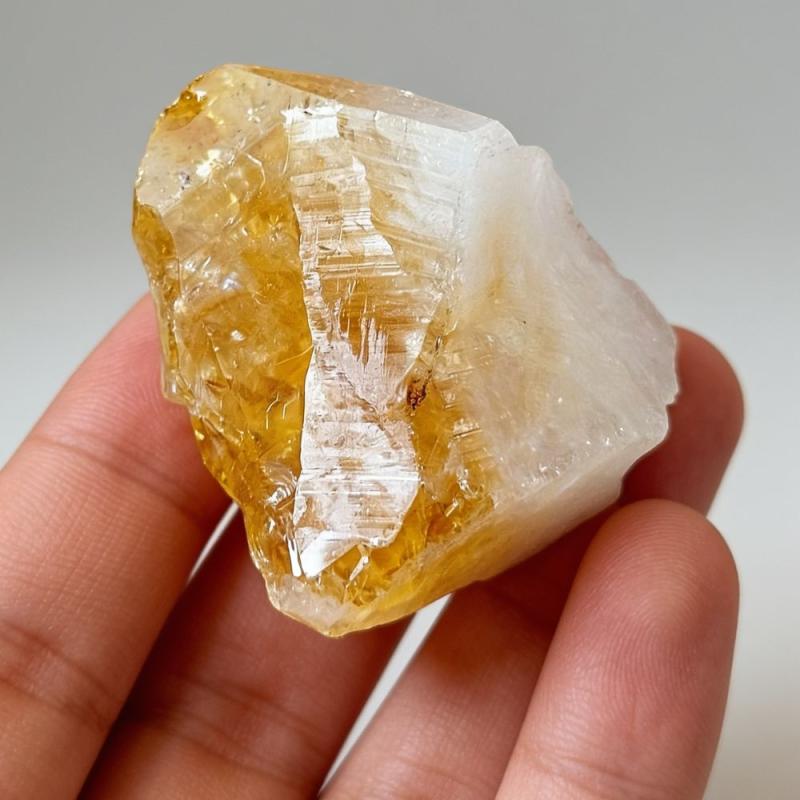 Punta Citrino natural-pulido con base 50-90grs