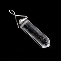 Colgante Punta biterminada Cristal de Roca y plata