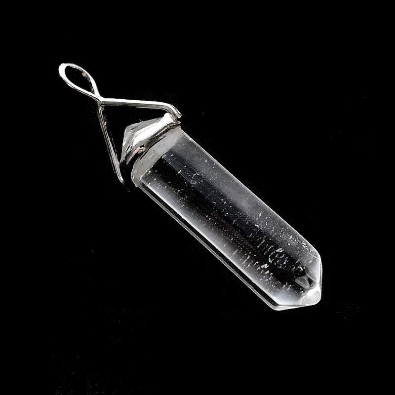 Rock Crystal and silver Point Pendant