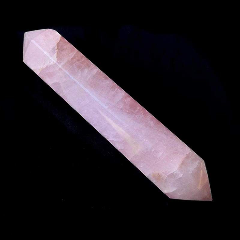 Punta biterminada Cuarzo Rosa. Precio Kg.
