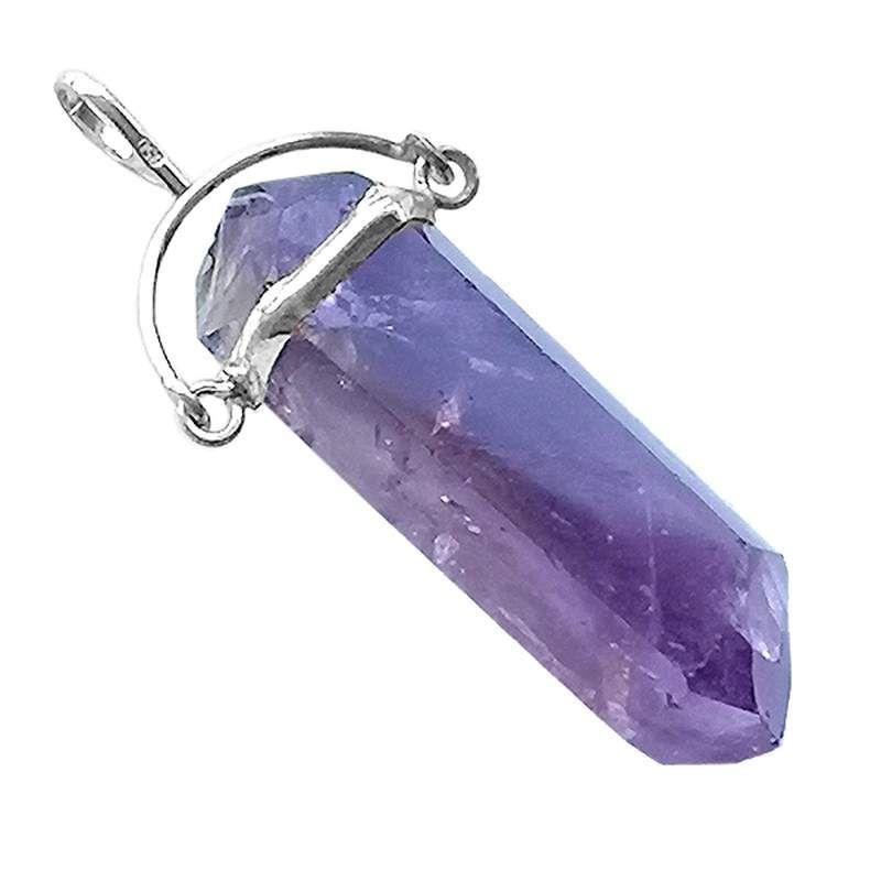 Colgante Amatista Punta biterminada basculante