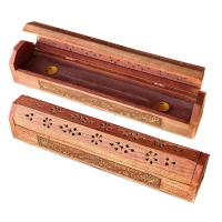 Incensarios Madera. Flor de Loto. Set 2u.