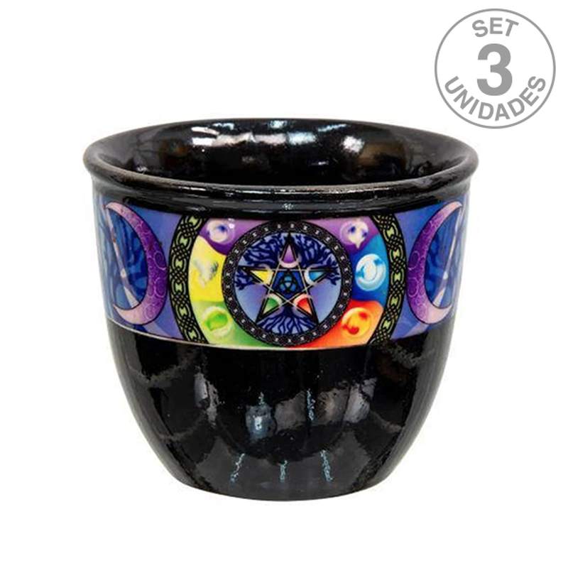 Quemador Cerámica Pentáculo (Set 3 un.)