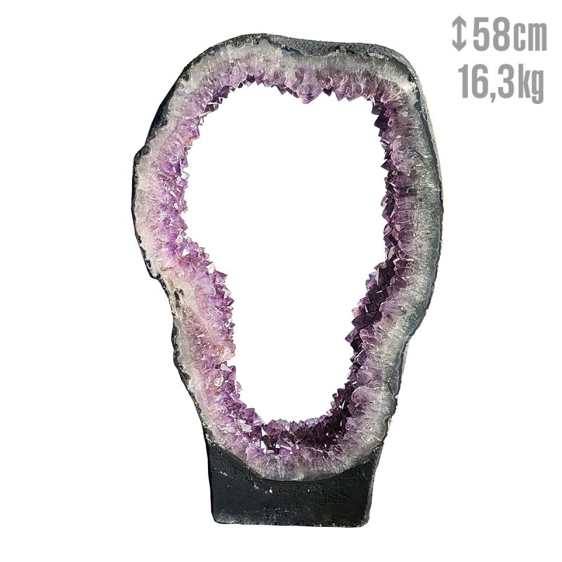 Geode d'Améthyste (coupez les deux côtés) 16,3 kg