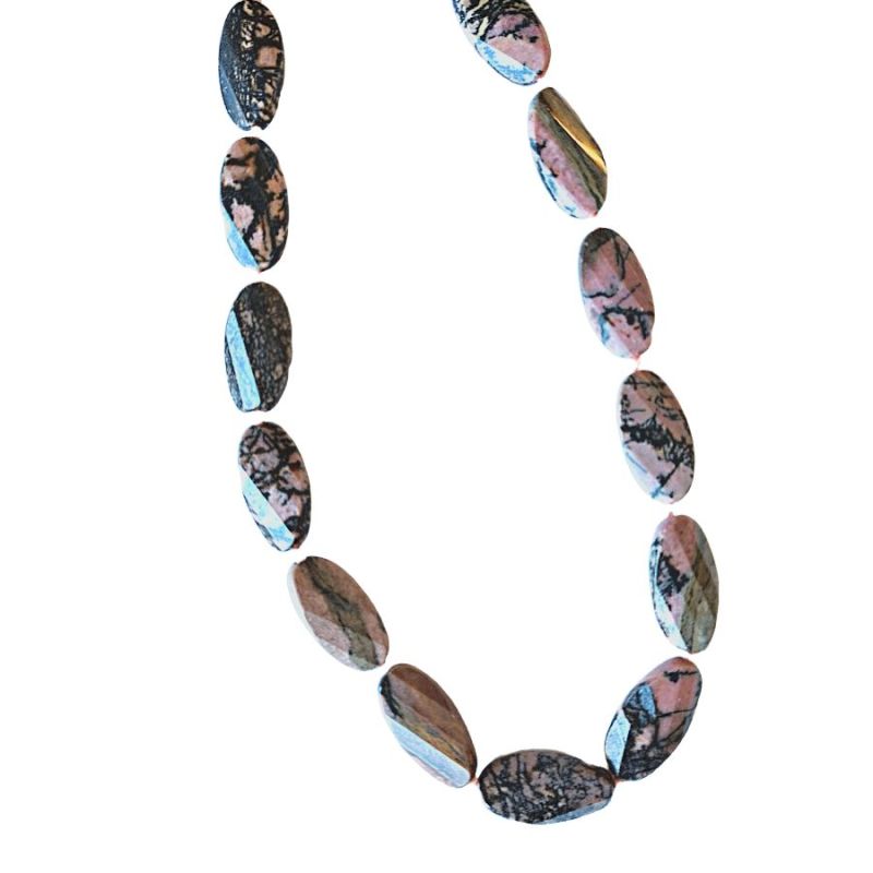Collar Rodonita Oval
