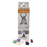7 Chakras pendant set with cage
