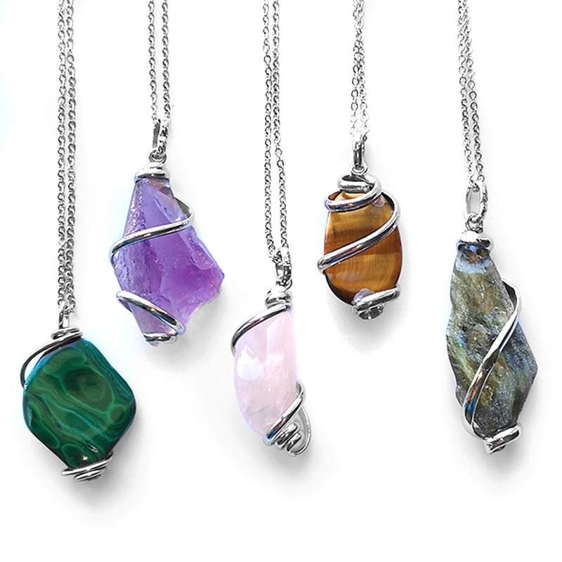 Colgante minerales surtidos. Set 5 un.