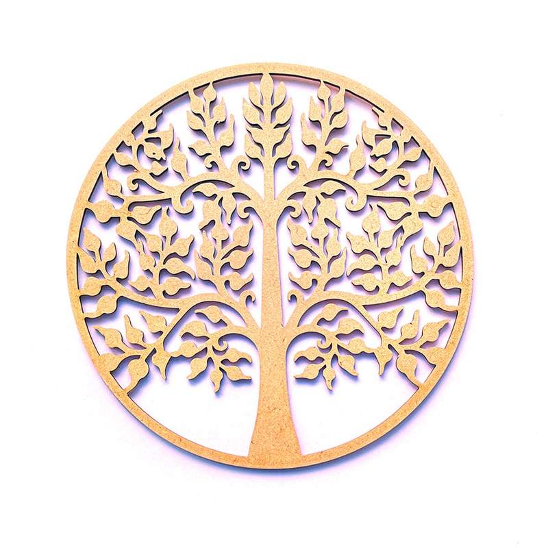 Símbolo Arbol de la Vida en madera.