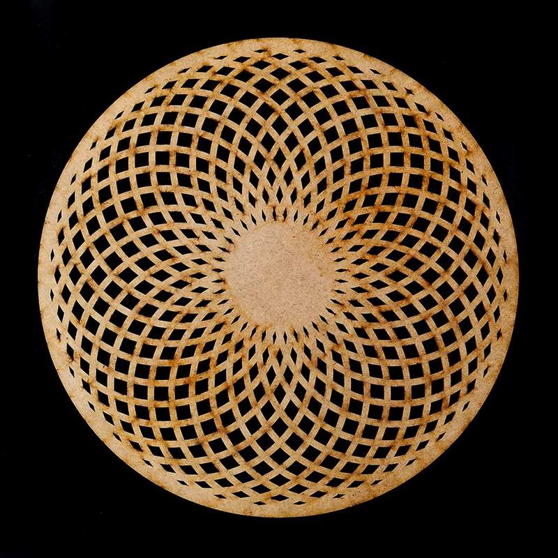 Símbolo Torus en madera.