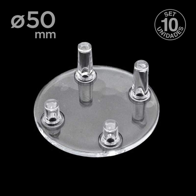 Soporte Pivotes Redondo 50mm. Pack 10un