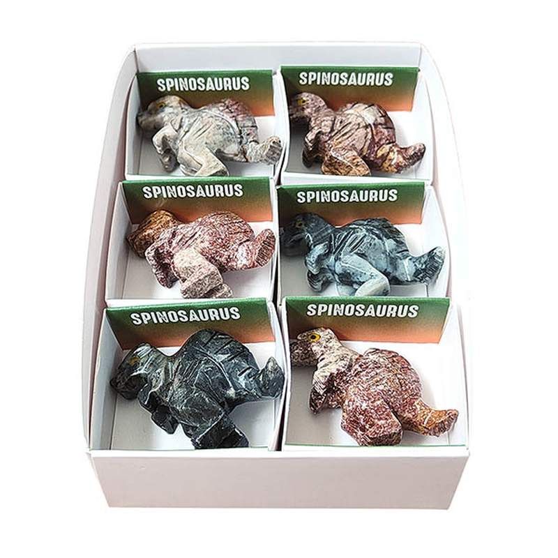 Spinosaurus de Esteatita (set 6u.)