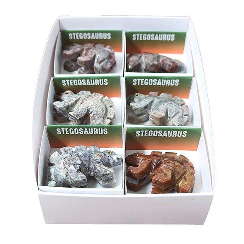 Stegosaurus de Esteatita (set 6u.)