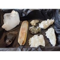 Assorted Rock Crystal Druses. Set 8 Un.