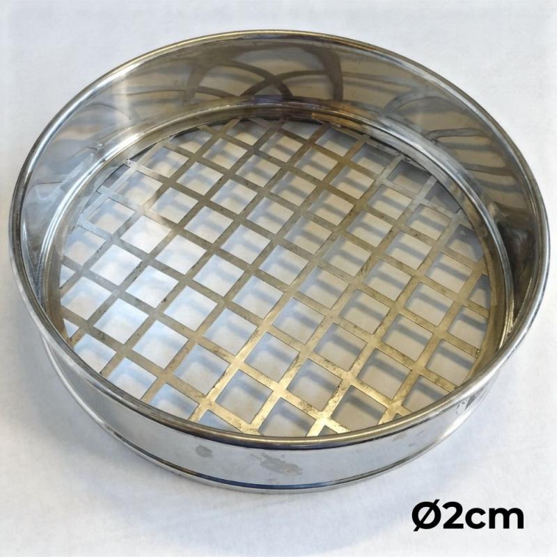 Stainless steel Sieve (square internal diameter ø2cm)