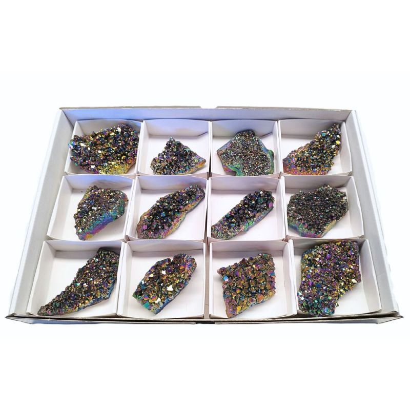 Titanium Quartz Druses. Lot 12 Un.