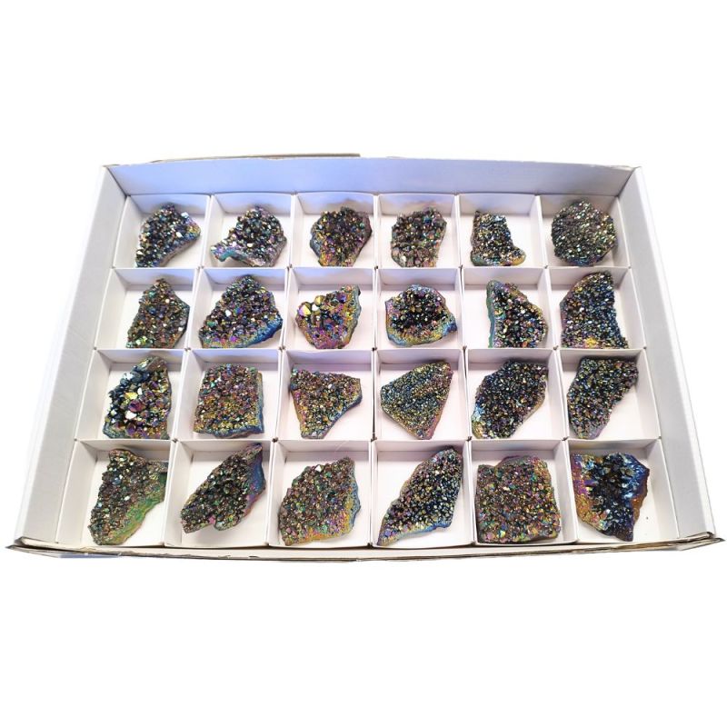 Titanium Quartz Druses. Lot 24 Un.
