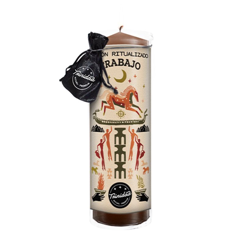 Ritualized Candle "Job" (Trinidad)