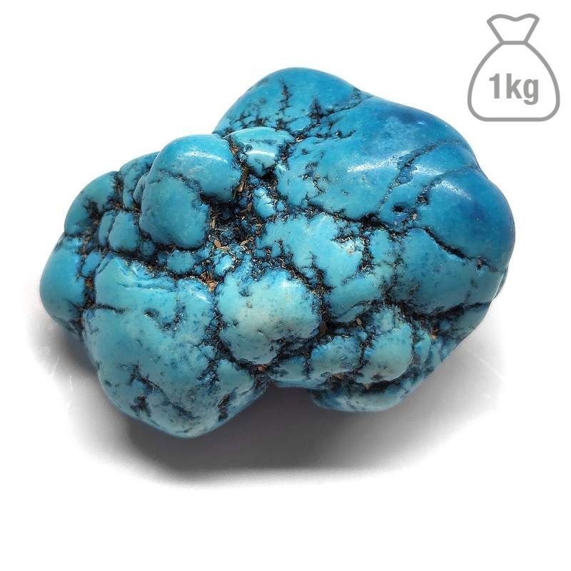 Turquenite Tumbled Big. 1kg bag.