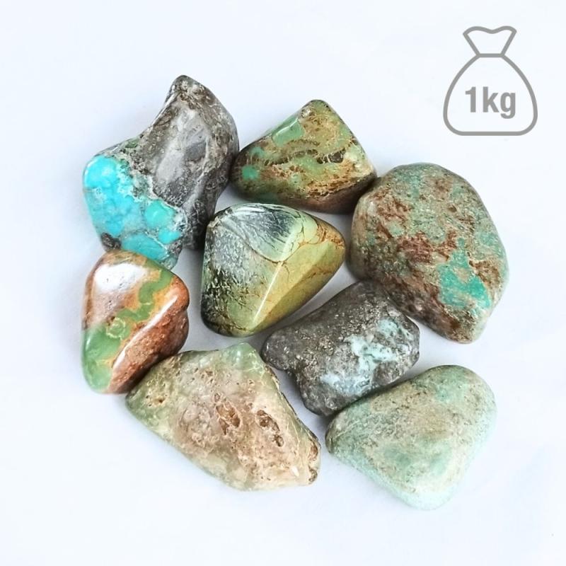 Tumbled Turquoise (2-4cm). Bag 1kg