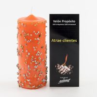Velón Propósito "Atrae Clientes" (Las velas de Mariano)