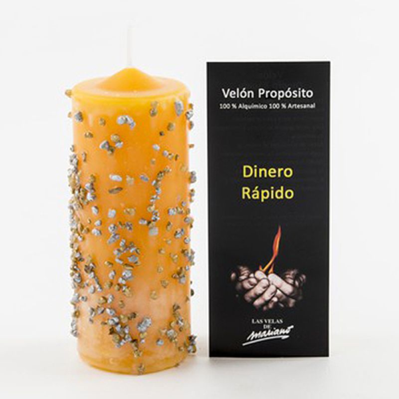Velón Propósito "Dinero rápido" (Las velas de Mariano)