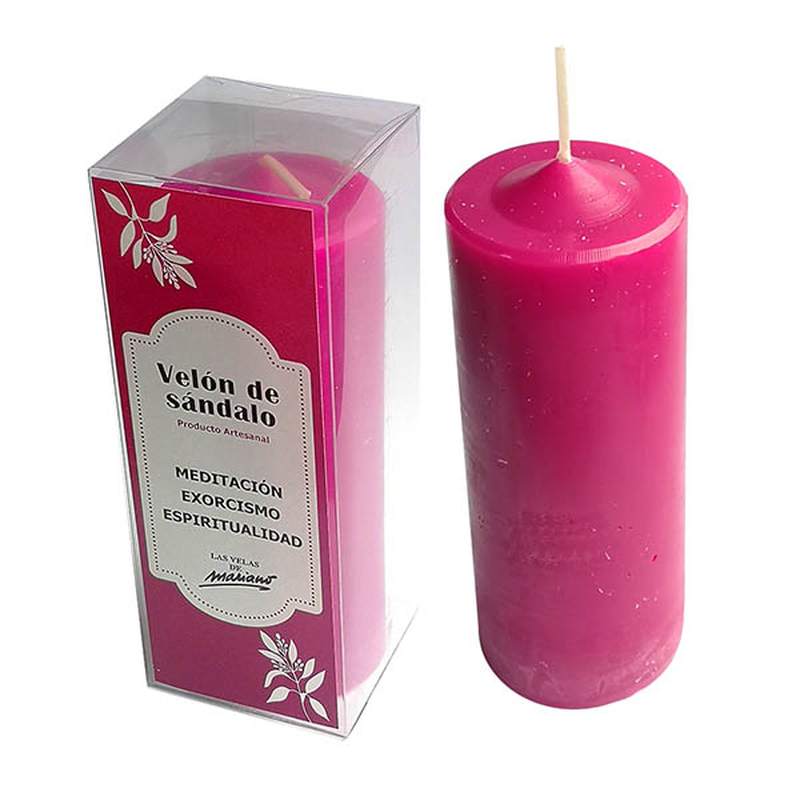 Bougie en bois de santal "Las velas de Mariano"
