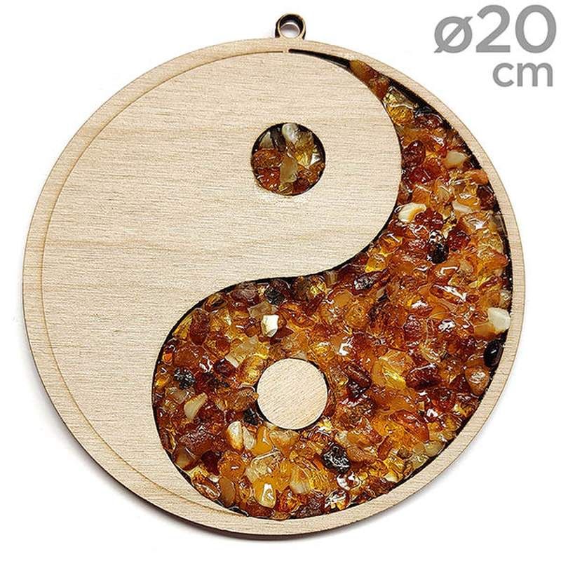 Yin-Yang Symbol with Amber (ø20cm)
